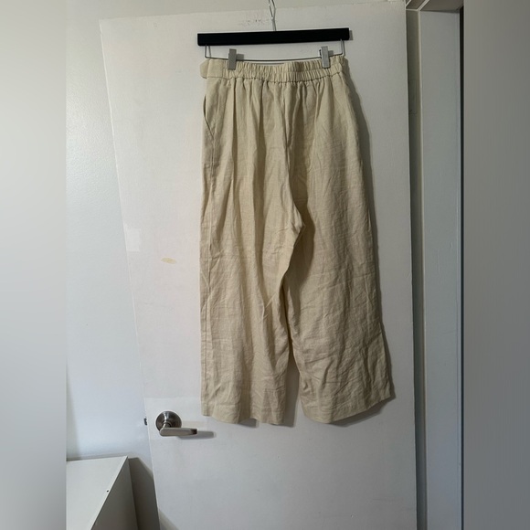 Sigrid Olsen Linen Pants with Built in Belt - Picture 6 of 8